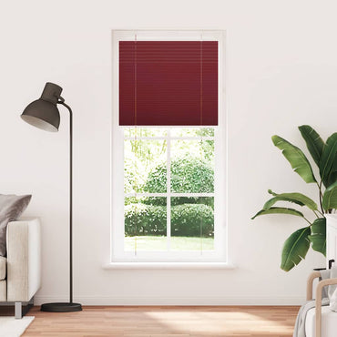 vidaXL Plissee Bordeauxrot 90x200 cm Stoffbreite 89,4 cm Polyester