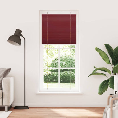 vidaXL Plissee Bordeauxrot 100x200 cm Stoffbreite 99,4 cm Polyester