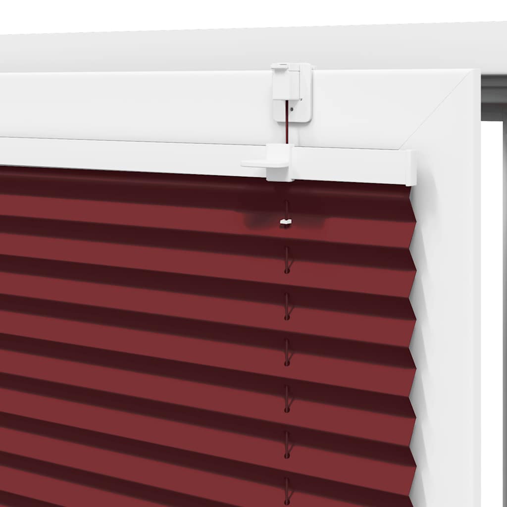 Plissee Bordeauxrot 105x200 cm Stoffbreite 104,4 cm Polyester