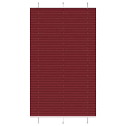 Plissee Bordeauxrot 120x200 cm Stoffbreite 119,4 cm Polyester