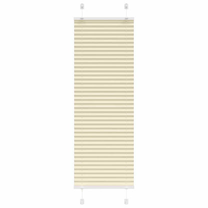 vidaXL Store plissé crème 40x100 cm largeur du tissu 39,4 cm polyester