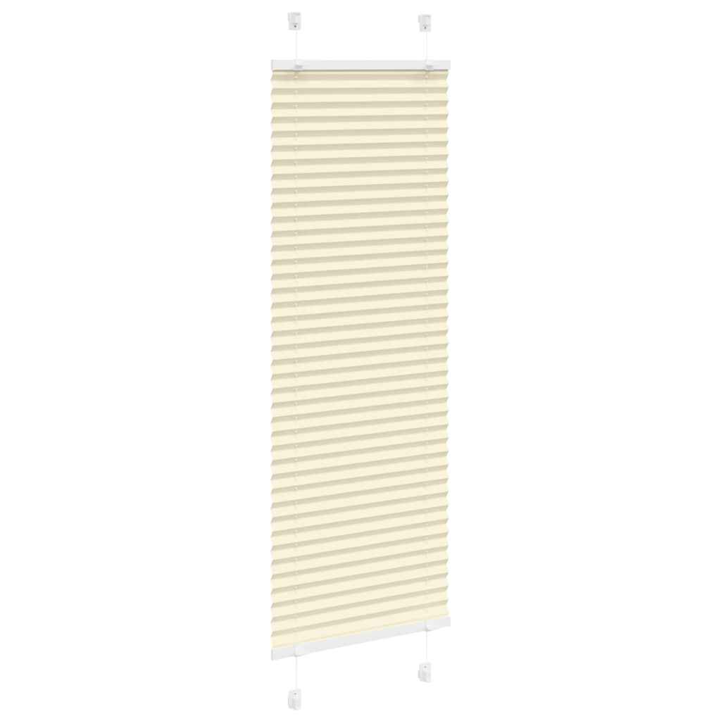 vidaXL Store plissé crème 40x100 cm largeur du tissu 39,4 cm polyester