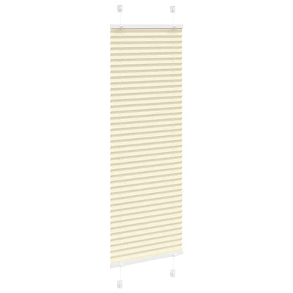 vidaXL Store plissé crème 40x100 cm largeur du tissu 39,4 cm polyester
