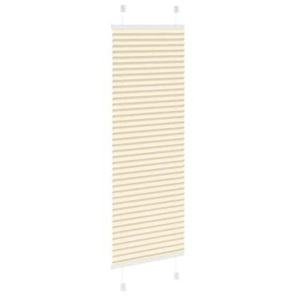 vidaXL Store plissé crème 40x100 cm largeur du tissu 39,4 cm polyester