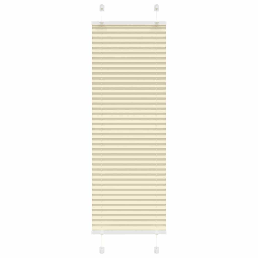 vidaXL Plissee Creme 45x100 cm Stoffbreite 44,4 cm Polyester