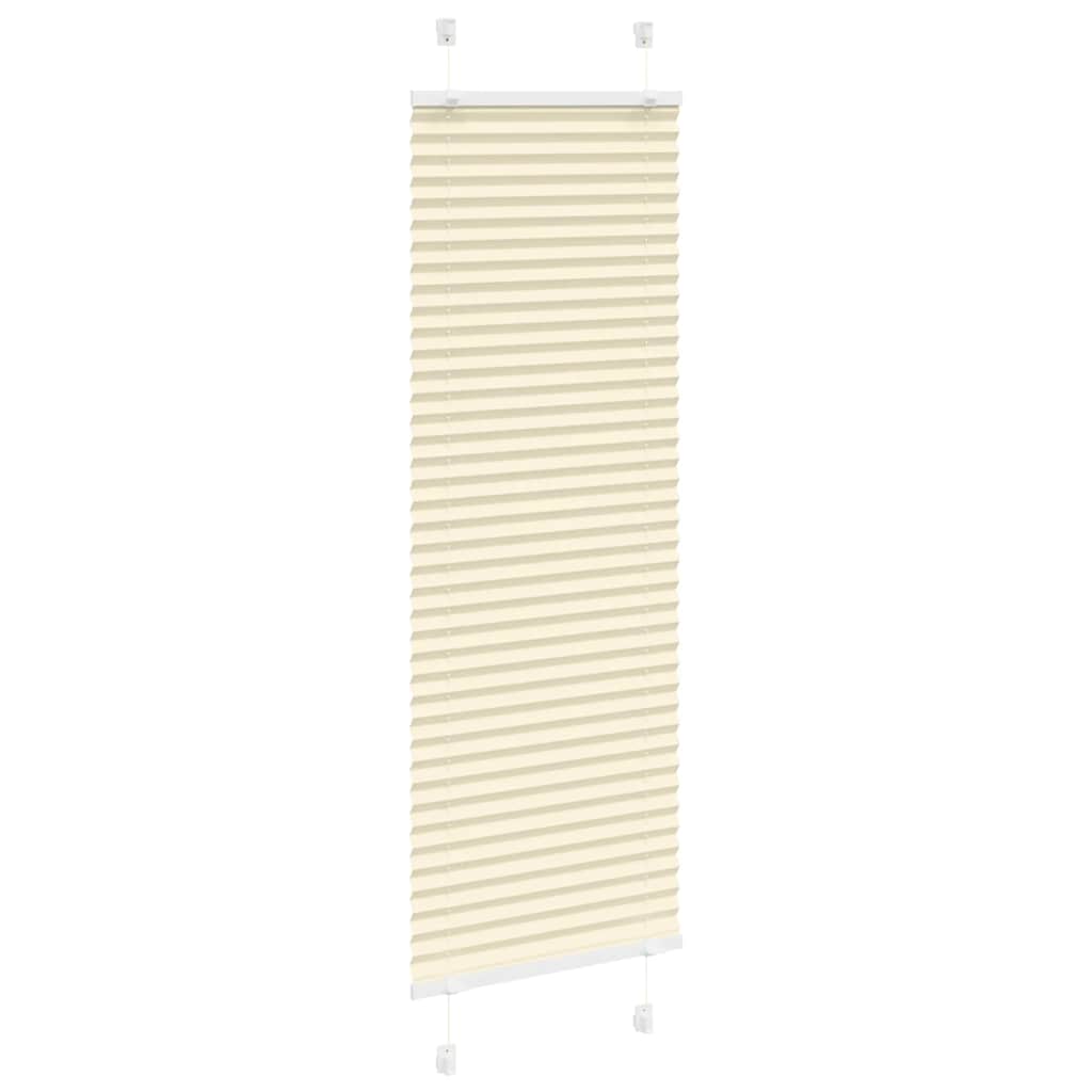 vidaXL Plissee Creme 45x100 cm Stoffbreite 44,4 cm Polyester