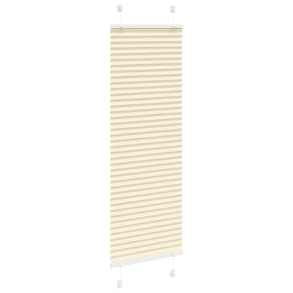 vidaXL Plissee Creme 45x100 cm Stoffbreite 44,4 cm Polyester