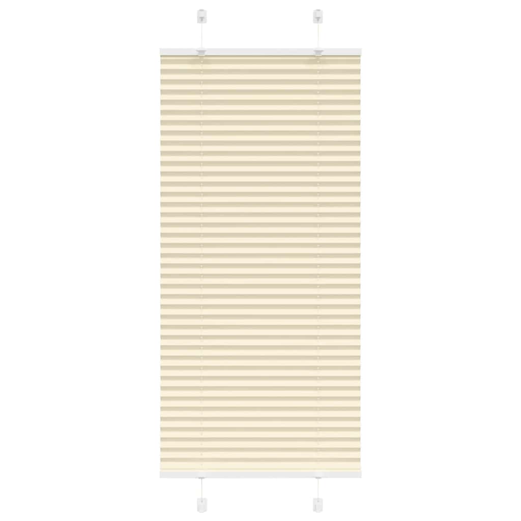vidaXL Plissee Creme 55x100 cm Stoffbreite 54,4 cm Polyester