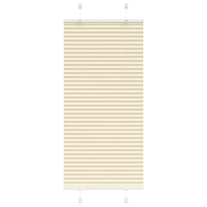 vidaXL Plissee Creme 55x100 cm Stoffbreite 54,4 cm Polyester