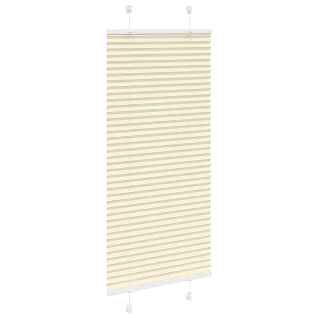 vidaXL Plissee Creme 55x100 cm Stoffbreite 54,4 cm Polyester