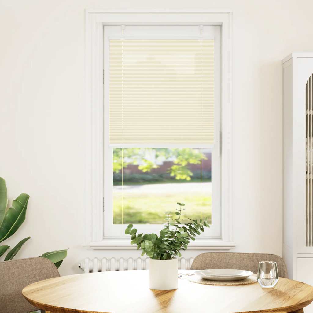 vidaXL Plissee Creme 60x100 cm Stoffbreite 59,4 cm Polyester
