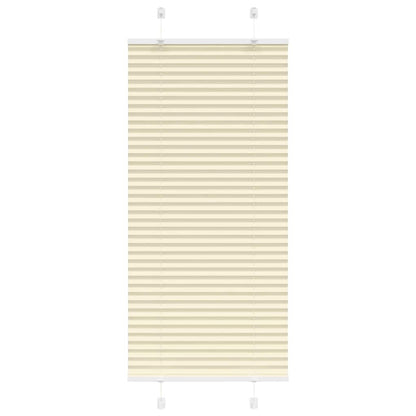 vidaXL Plissee Creme 65x100 cm Stoffbreite 64,4 cm Polyester