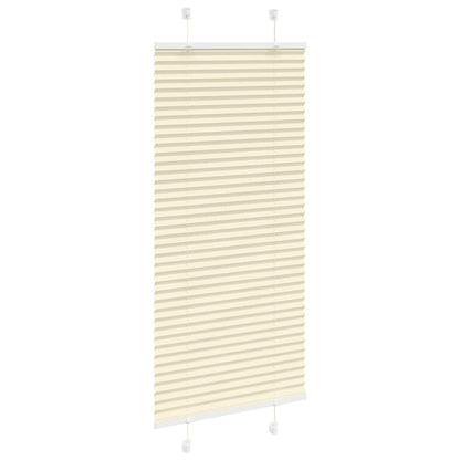 vidaXL Plissee Creme 65x100 cm Stoffbreite 64,4 cm Polyester