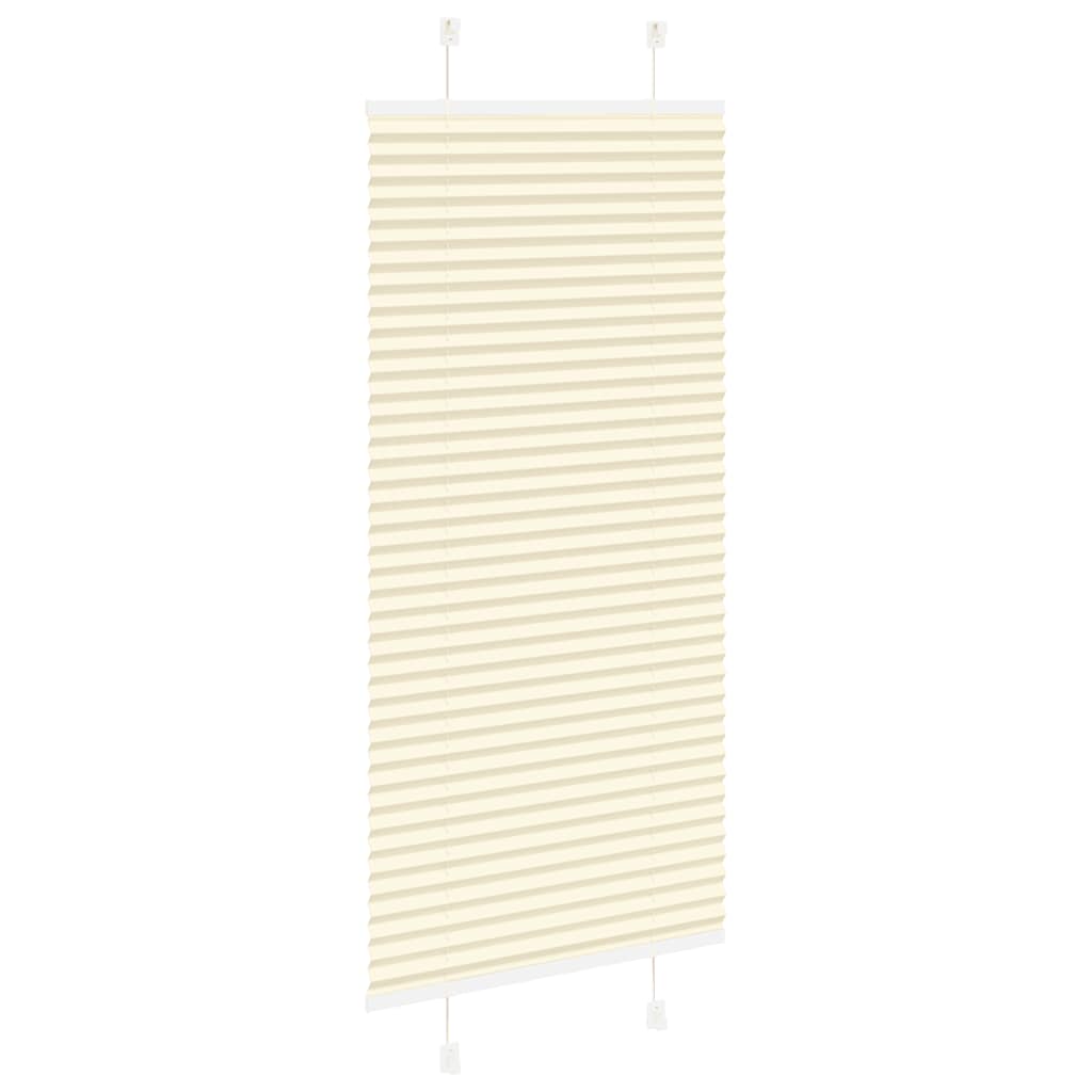 vidaXL Plissee Creme 65x100 cm Stoffbreite 64,4 cm Polyester