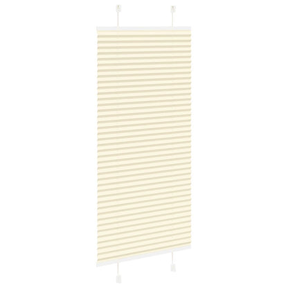vidaXL Plissee Creme 65x100 cm Stoffbreite 64,4 cm Polyester