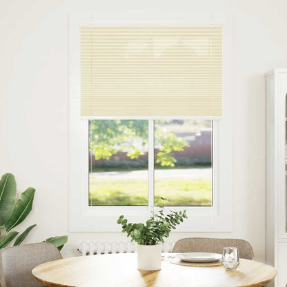 vidaXL Plissee Creme 90x100 cm Stoffbreite 89,4 cm Polyester