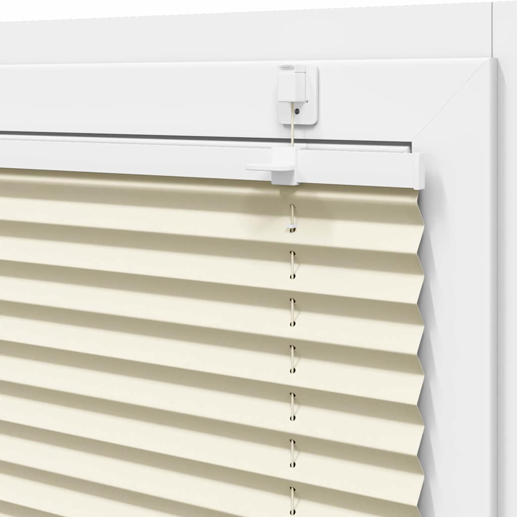 vidaXL Plissee Creme 115x100 cm Stoffbreite 114,4 cm Polyester