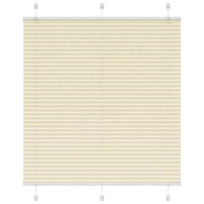 vidaXL Store plissé crème 120x100 cm largeur du tissu 119,4 cm polyester
