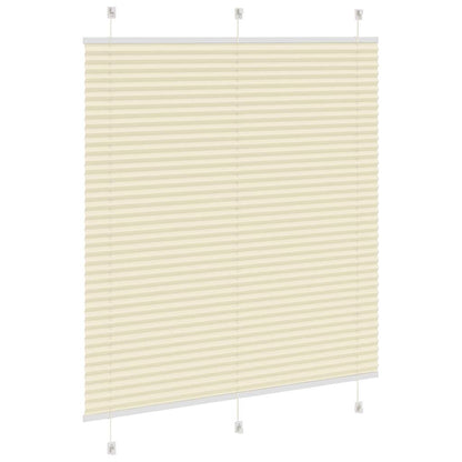 vidaXL Store plissé crème 120x100 cm largeur du tissu 119,4 cm polyester