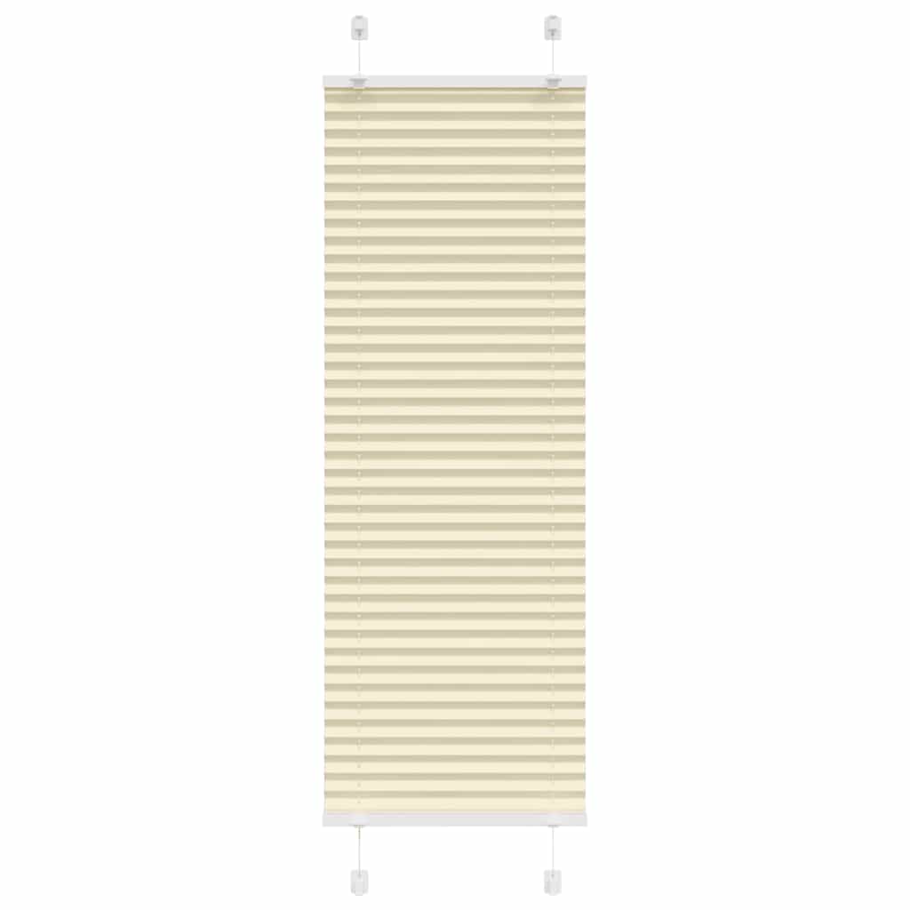 vidaXL Plissee Creme 40x150 cm Stoffbreite 39,4 cm Polyester