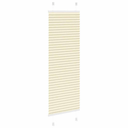vidaXL Plissee Creme 40x150 cm Stoffbreite 39,4 cm Polyester