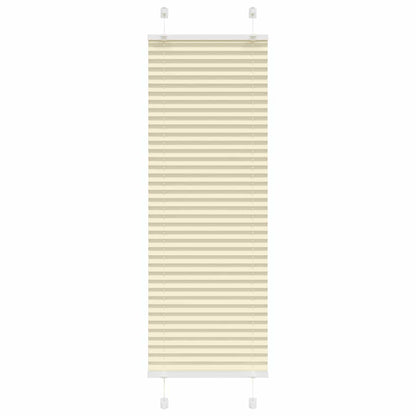 vidaXL Store plissé crème 45x150 cm largeur du tissu 44,4 cm polyester