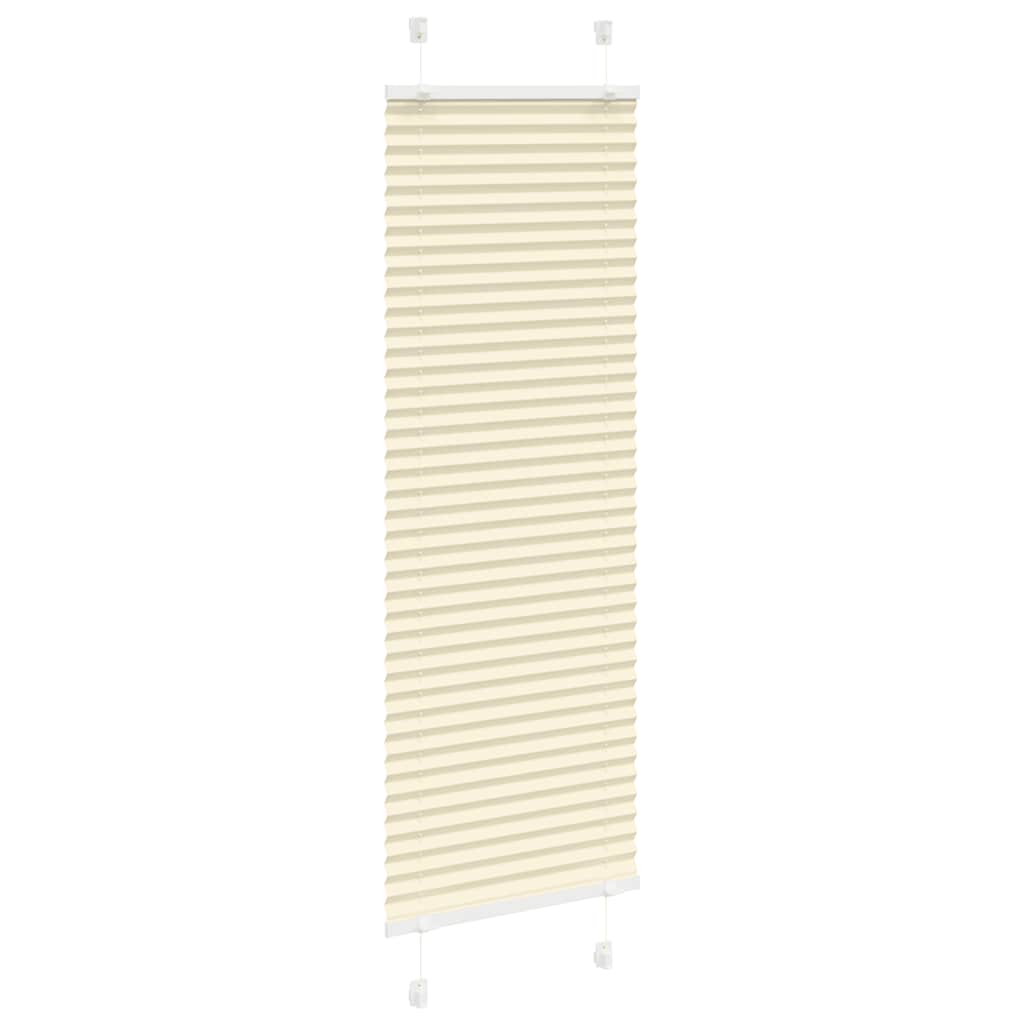 vidaXL Store plissé crème 45x150 cm largeur du tissu 44,4 cm polyester