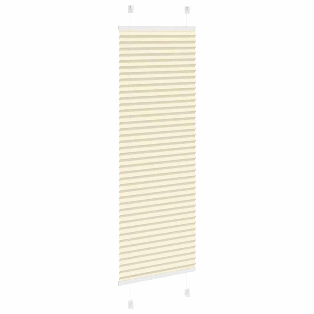 vidaXL Plissee Creme 50x150 cm Stoffbreite 49,4 cm Polyester