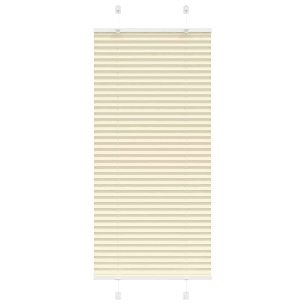 vidaXL Store plissé crème 55x150 cm largeur du tissu 54,4 cm Polyester