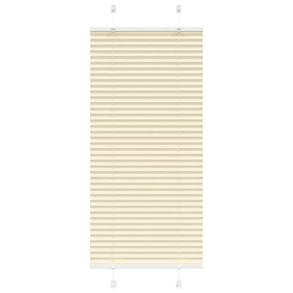 vidaXL Store plissé crème 55x150 cm largeur du tissu 54,4 cm Polyester