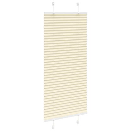 vidaXL Store plissé crème 55x150 cm largeur du tissu 54,4 cm Polyester