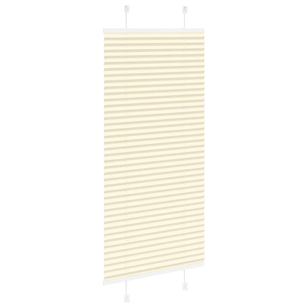 vidaXL Store plissé crème 55x150 cm largeur du tissu 54,4 cm Polyester