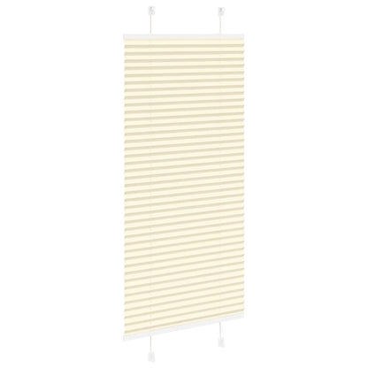 vidaXL Store plissé crème 55x150 cm largeur du tissu 54,4 cm Polyester