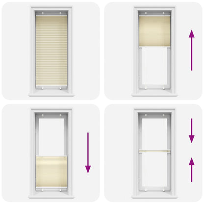 vidaXL Plissee Creme 65x150 cm Stoffbreite 64,4 cm Polyester