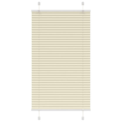 vidaXL Plissee Creme 80x150 cm Stoffbreite 79,4 cm Polyester