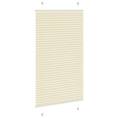vidaXL Plissee Creme 80x150 cm Stoffbreite 79,4 cm Polyester