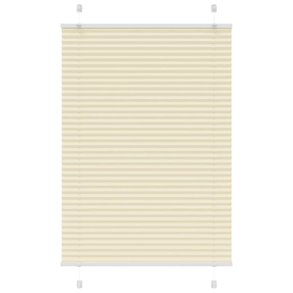 vidaXL Store plissé crème 85x150 cm largeur du tissu 84,4 cm polyester