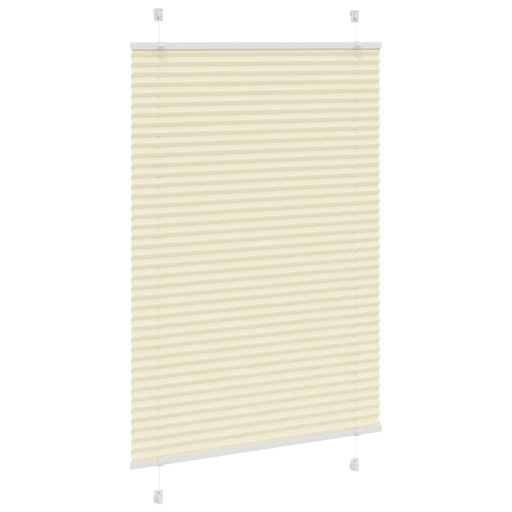vidaXL Store plissé crème 85x150 cm largeur du tissu 84,4 cm polyester