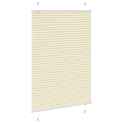 vidaXL Store plissé crème 85x150 cm largeur du tissu 84,4 cm polyester