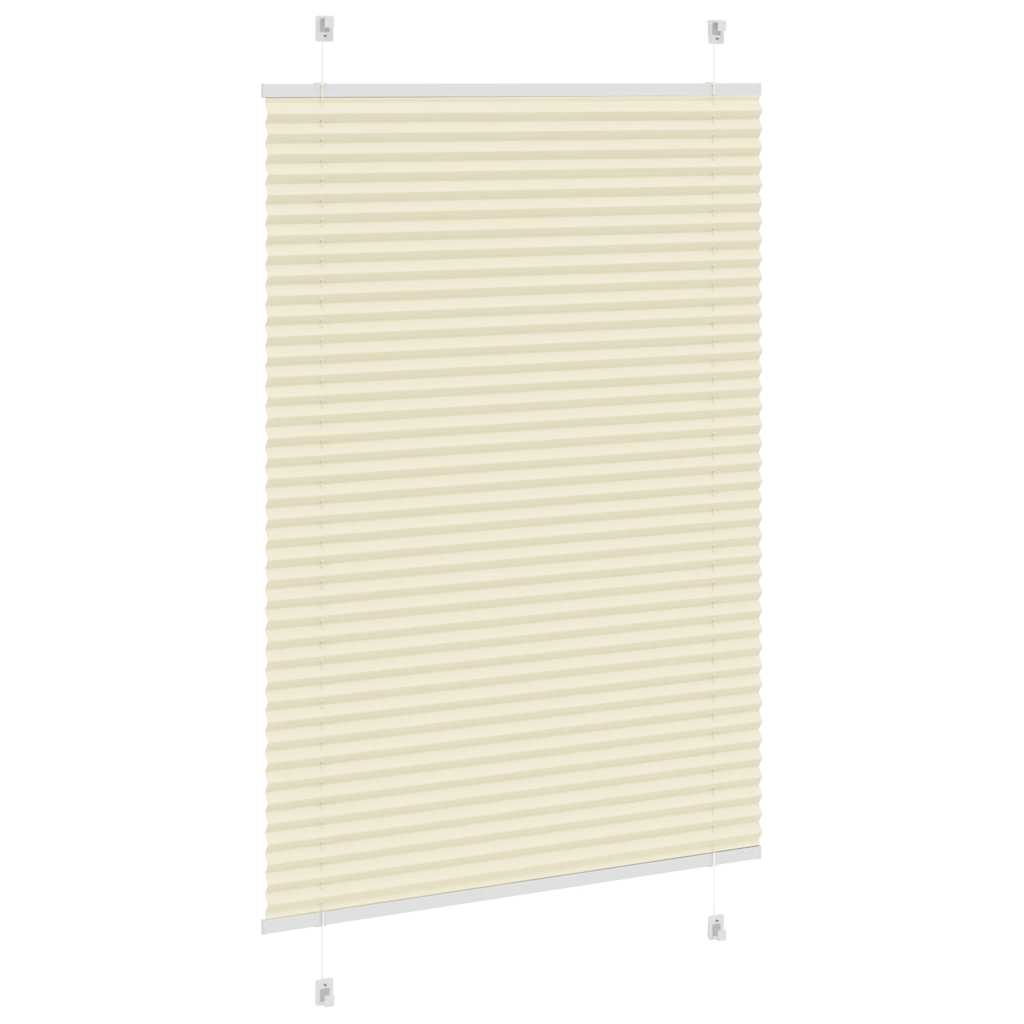 vidaXL Plissee Creme 90x150 cm Stoffbreite 89,4 cm Polyester