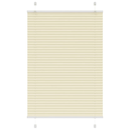 vidaXL Plissee Creme 95x150 cm Stoffbreite 94,4 cm Polyester