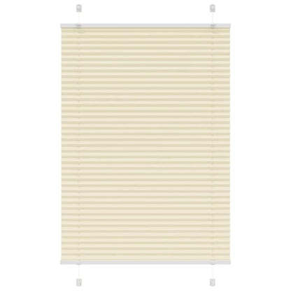 vidaXL Plissee Creme 100x150 cm Stoffbreite 99,4 cm Polyester