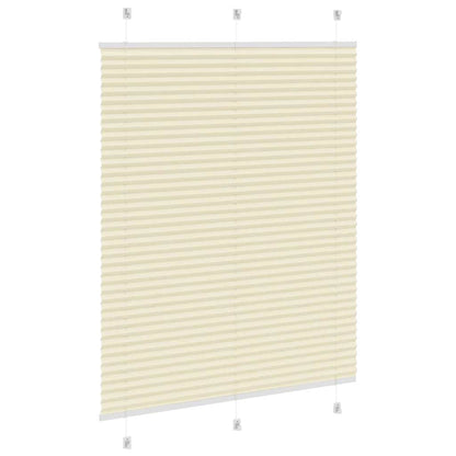 vidaXL Store plissé crème 105x150 cm Largeur du tissu 104,4 cm Polyester