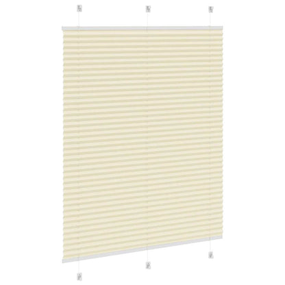 vidaXL Store plissé crème 110x150 cm largeur du tissu 109,4 cm polyester
