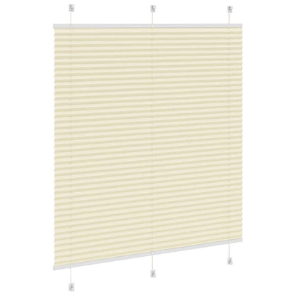 vidaXL Plissee Creme 115x150 cm Stoffbreite 114,4 cm Polyester