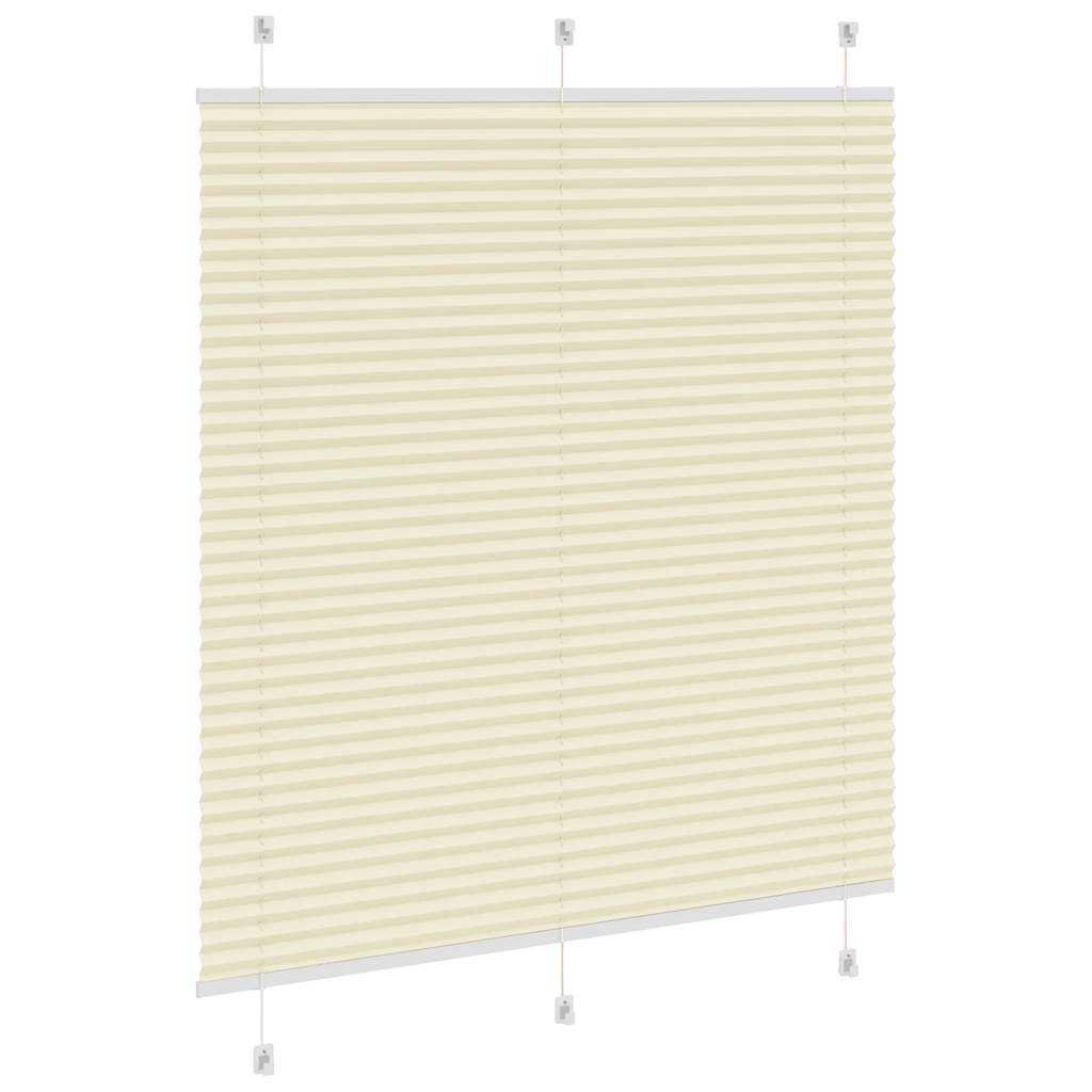 vidaXL Plissee Creme 120x150 cm Stoffbreite 119,4 cm Polyester