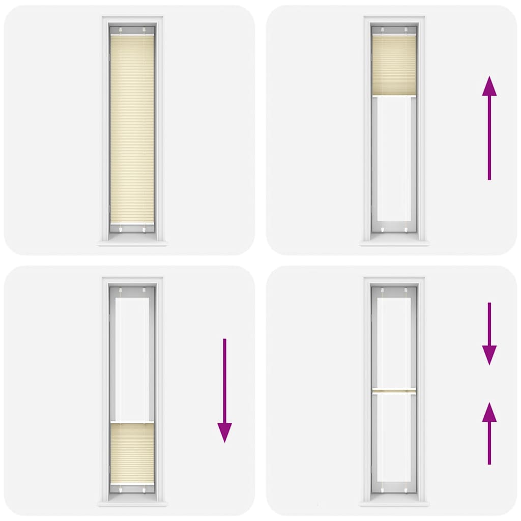 Plissee Creme 40x200 cm Stoffbreite 39,4 cm Polyester