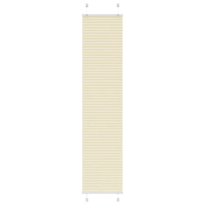 vidaXL Store plissé crème 45x200 cm Largeur du tissu 44,4 cm Polyester