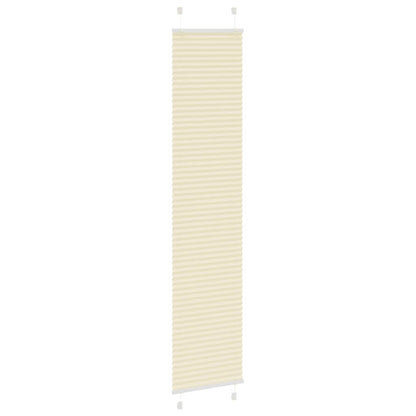 vidaXL Store plissé crème 45x200 cm Largeur du tissu 44,4 cm Polyester