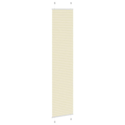 vidaXL Store plissé crème 45x200 cm Largeur du tissu 44,4 cm Polyester